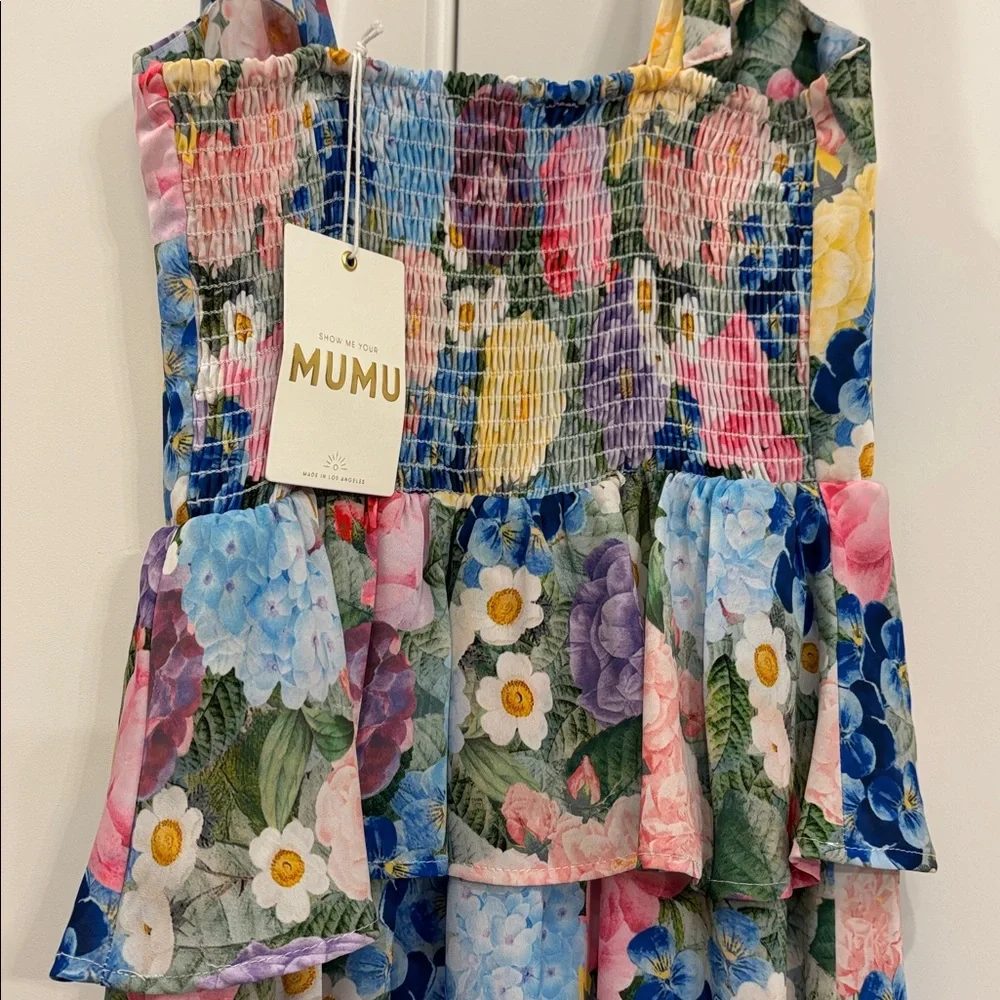 Show Me Your MuMu Paxton Midi Dress Flower Shop NEW NWT Medium Feminine Corset - Picture 10 of 11
